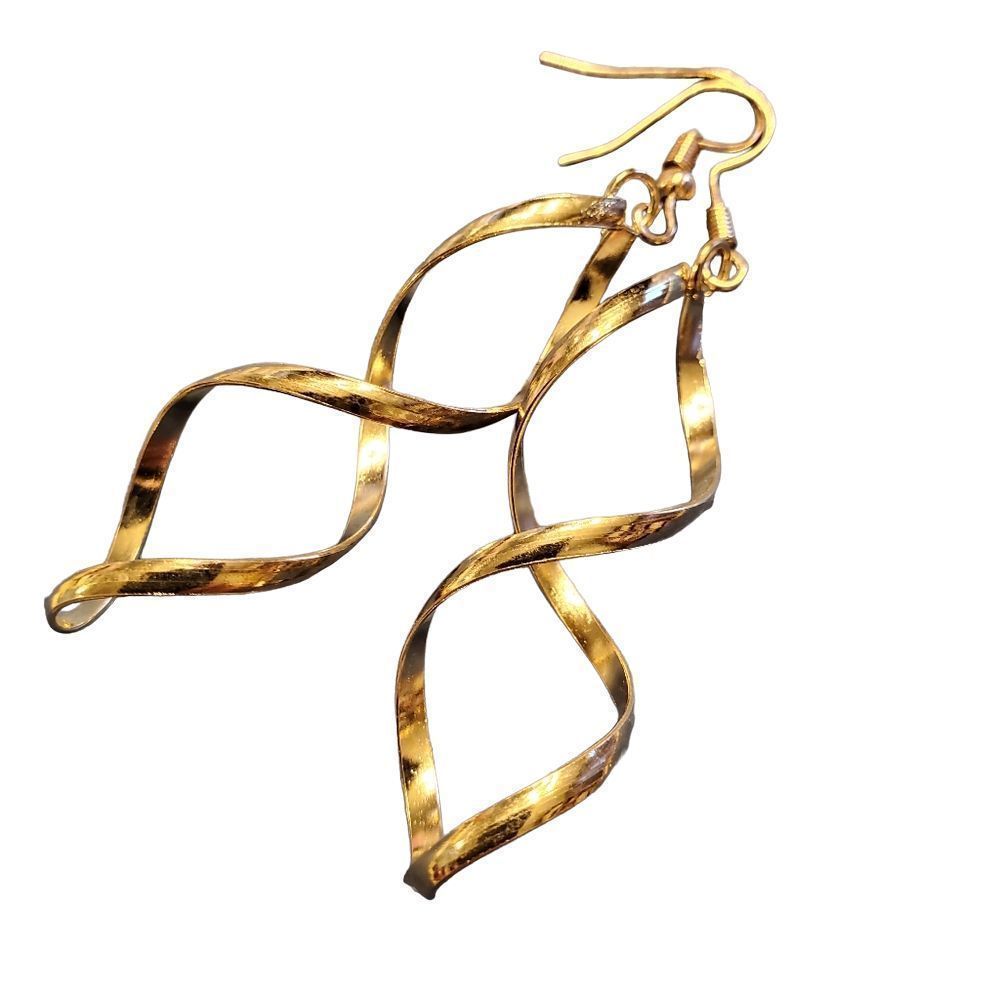 Gold Spiral Earrings